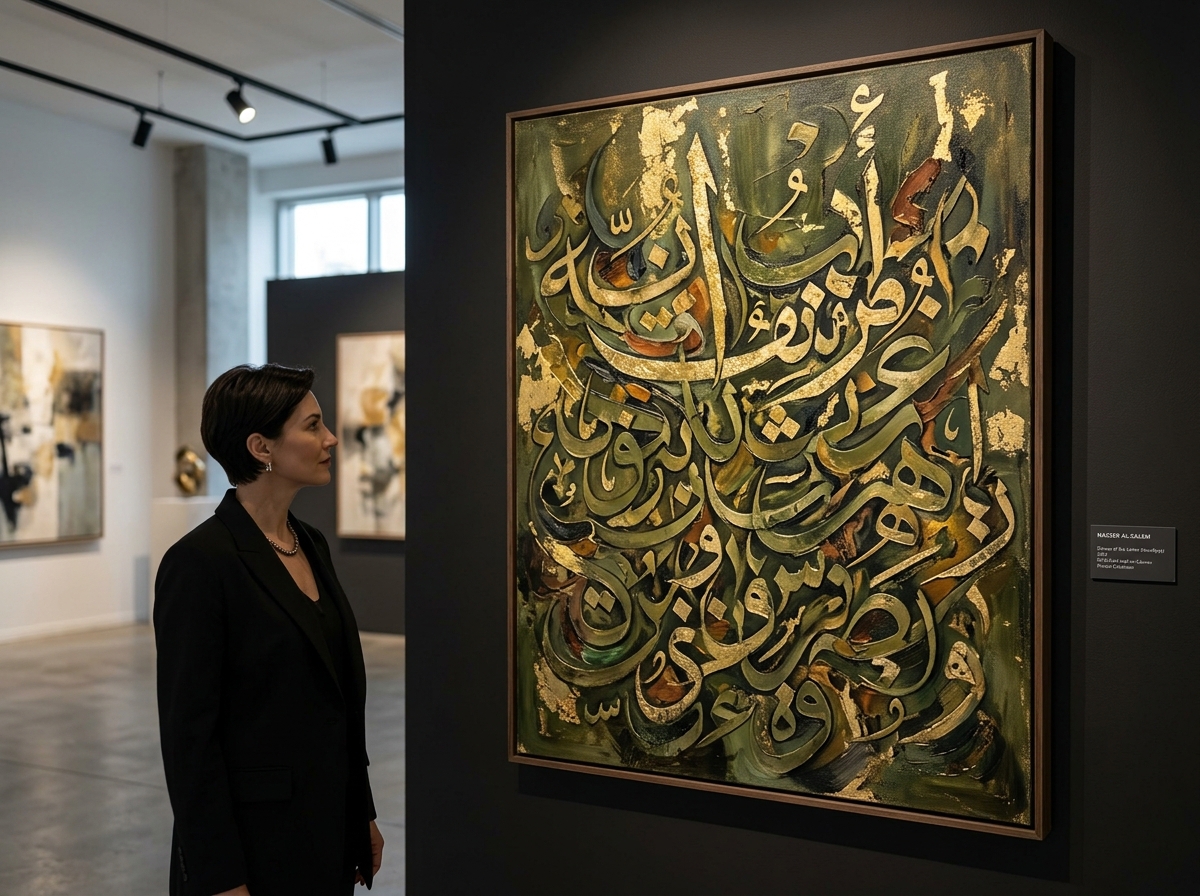 Modern Hurufiyya Fine Art Painting